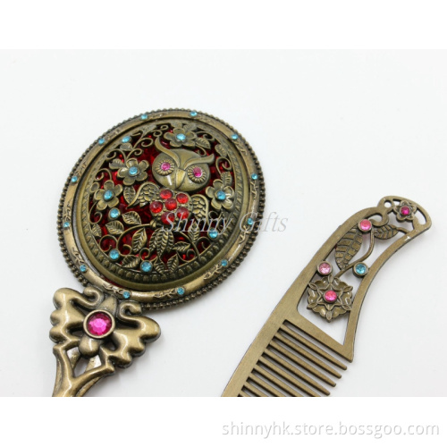 Shinny Gifts 3D OWL Design Compact Mirror with Comb Promo Gifts